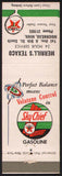 Vintage matchbook cover TEXACO Sky Chief gas oil Merrills Moorhead Minnesota