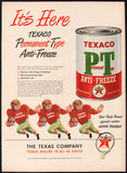Vintage magazine ad TEXACO PT ANTIFREEZE 1948 Permanent Type star logo