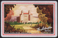 Vintage playing card THE ARLINGTON HOTEL Hot Springs National Park Arkansas