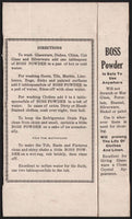Vintage box THE BOSS POWDER soap cleaner Rosenbloom Co Lowell Mass unused n-mint
