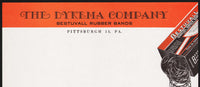 Vintage letterhead THE DYKEMA COMPANY Bestuvall Rubber Bands pictured Pittsburgh PA