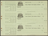 Vintage bank checks THE FIRST NATIONAL BANK West Plains Missouri 3 connected