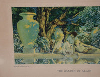 Vintage print MAXFIELD PARRISH The Garden Of Allah small uncut Reinthal Newman n-mint