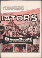 Vintage magazine ad DEMETRIUS AND THE GLADIATORS movie 1954 Victor Mature 2 page