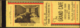 Vintage matchbook cover THE GRAND CAFE Paradise Room pictured Stillwater Minnesota