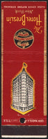 Vintage matchbook cover THE HOTEL BRESLIN with the old hotel pictured New York