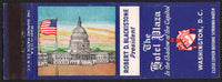 Vintage matchbook cover THE HOTEL PLAZA Blackstone capitol flag Washington DC
