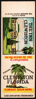 Vintage matchbook cover THE INN CLEWISTON Sugar Bowl Florida map salesman sample