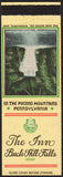 Vintage matchbook cover THE INN Buck Hill Falls Pocono Mountains Pennsylvania