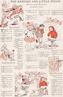 Vintage magazine ad THE KEWPIES and LITTLE PEGGY from 1914 with Rose O'Neill art