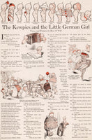 Vintage magazine ad THE KEWPIES and the LITTLE GERMAN GIRL 1913 Rose O'Neill art