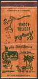 Vintage matchbook cover THE KINGFISH RESTAURANT Johns Pass St Petersburg Florida