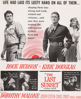 Vintage magazine ad THE LAST SUNSET movie from 1961 Rock Hudson and Kirk Douglas