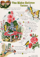 Vintage magazine ad THE MAKE BELIEVE TWINS 1951 Phyllis McGinley Roberta MacDonald