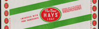 Vintage bread wrapper THE NEW HAYS LOAF Oil City Pennsylvania new old stock n-mint