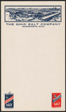 Vintage note sheet THE OHIO SALT COMPANY Wadsworth factory pictured Chippewa n-mint+