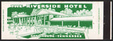 Vintage matchbook cover THE RIVERSIDE HOTEL full length Gatlinburg Tennessee