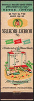Vintage matchbook cover THE ROBERT RICHTER hotel pictured Miami Beach Florida
