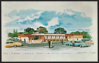 Vintage postcard THE T BONE SUPPER CLUB Fred W Braht designer Wichita Kansas