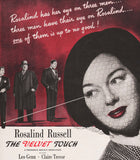 Vintage magazine ad THE VELVET TOUCH movie 1948 Rosalind Russell Genn Trevor