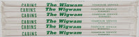 Vintage straws THE WIGWAM Cabins Lake George NY Lot of 6 in original wrappers
