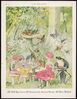 Vintage magazine ad THE WILD ROSE Dansant American Beauty 1925 Oliver Herford