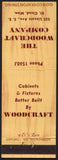 Vintage matchbook cover THE WOODCRAFT COMPANY Cabinets Fixtures St Cloud Minnesota