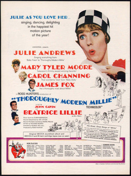 Vintage magazine ad THOROUGHLY MODERN MILLIE movie 1967 Universal Julie Andrews