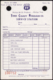 Vintage receipt PHILLIPS 66 gas oil Three County Cairo Georgia unused n-mint+