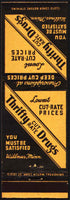 Vintage matchbook cover THRIFTY CUT RATE DRUGS Lowest Prices Willmar Minnesota