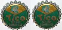 Soda pop bottle caps TICO GINGER ALE Lot of 2 cork lined unused new old stock