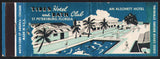 Vintage matchbook cover TIDES HOTEL and BATH CLUB full length St Petersburg Fla