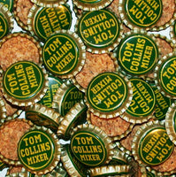 Soda pop bottle caps Lot of 12 TOM COLLINS MIXER #2 cork lined unused new old stock