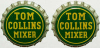 Soda pop bottle caps Lot of 12 TOM COLLINS MIXER #2 cork lined unused new old stock
