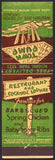 Vintage matchbook cover TOWN PUMP Restaurant and Cocktail Lounge Chicago ILL