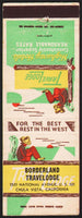 Vintage matchbook cover TRAVELODGE Broderland Travelodge Chula Vista California
