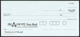 Vintage bank check TRI COUNTY STATE BANK of Eldorado Springs Missouri unused