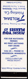 Vintage matchbook cover TROLDAHL PRINTING CO Phone 23 from Henderson Minnesota