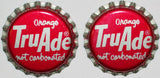 Soda pop bottle caps Lot of 100 TRU ADE ORANGE plastic lined new old stock