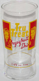 Vintage glasses TRU TREAT Grapefruit Drink man woman Set of 8 with metal carrier