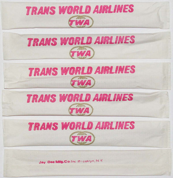 Vintage toothpicks TWA TRANS WORLD AIRLINES Lot of 6 older logo unused n-mint+
