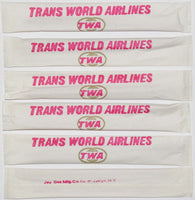 Vintage toothpicks TWA TRANS WORLD AIRLINES Lot of 6 older logo unused n-mint+