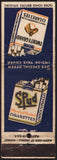 Vintage matchbook cover TWENTY GRAND and SPUD CIGARETTES picturing the packs