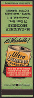 Vintage matchbook cover LUMINALL ULTRA paint can picture McCaughey Pawtucket RI