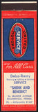 Vintage matchbook cover UNITED MOTORS SERVICE Shenk and Benedict Millersville PA