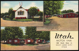 Vintage postcard UTAH MOTOR PARK Salt Lake City Utah cottages pictured unused