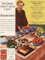 Vintage magazine ad VAN CAMPS PORK AND BEANS 1942 Josephine Culbertson hostess