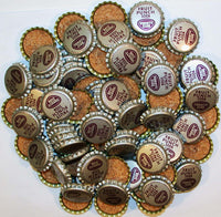Soda pop bottle caps Lot of 100 VARIETY CLUB FRUIT PUNCH cork lined unused