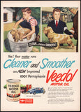 Vintage magazine ad VEEDOL MOTOR OIL Tide Water Oil Co 1947 boy dog pictured