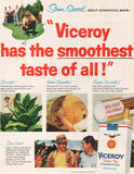 Vintage magazine ad VICEROY CIGARETTES from 1958 picturing pro golfer Sam Snead